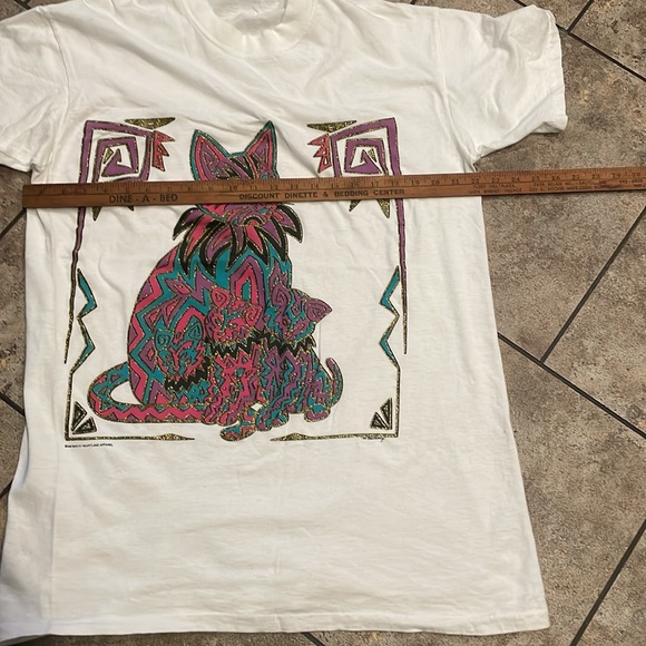 Heartland Apparel Vintage Early  90’s Hand Painted Cat by M Bellamy - Picture 6 of 8